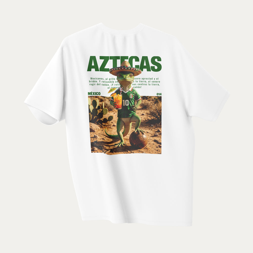 Aztecas - T-Shirt Blanc MEXIQUE