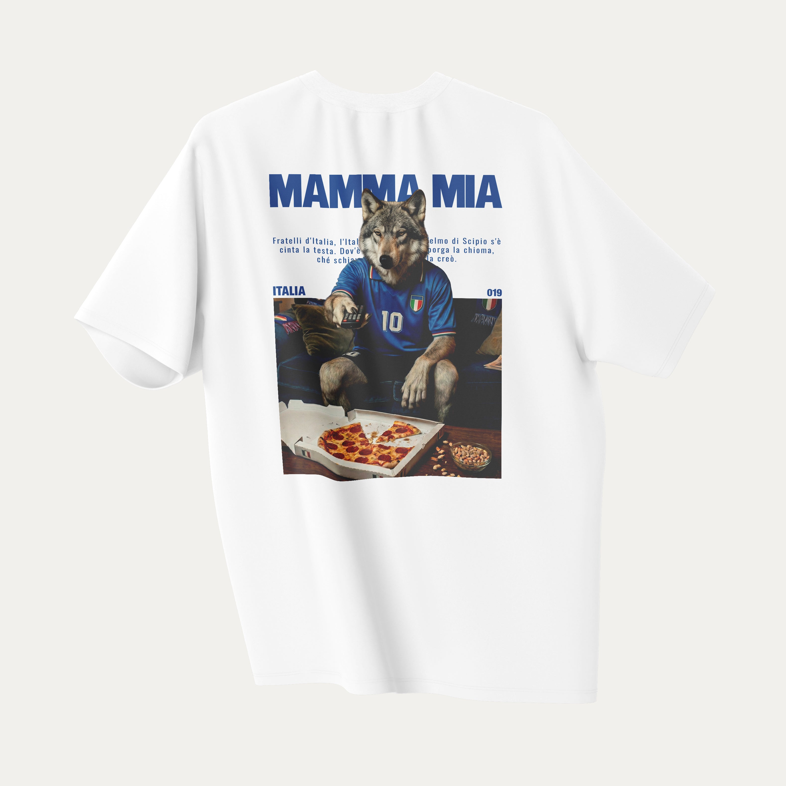 Mamma Mia - T-Shirt Blanc ITALIE