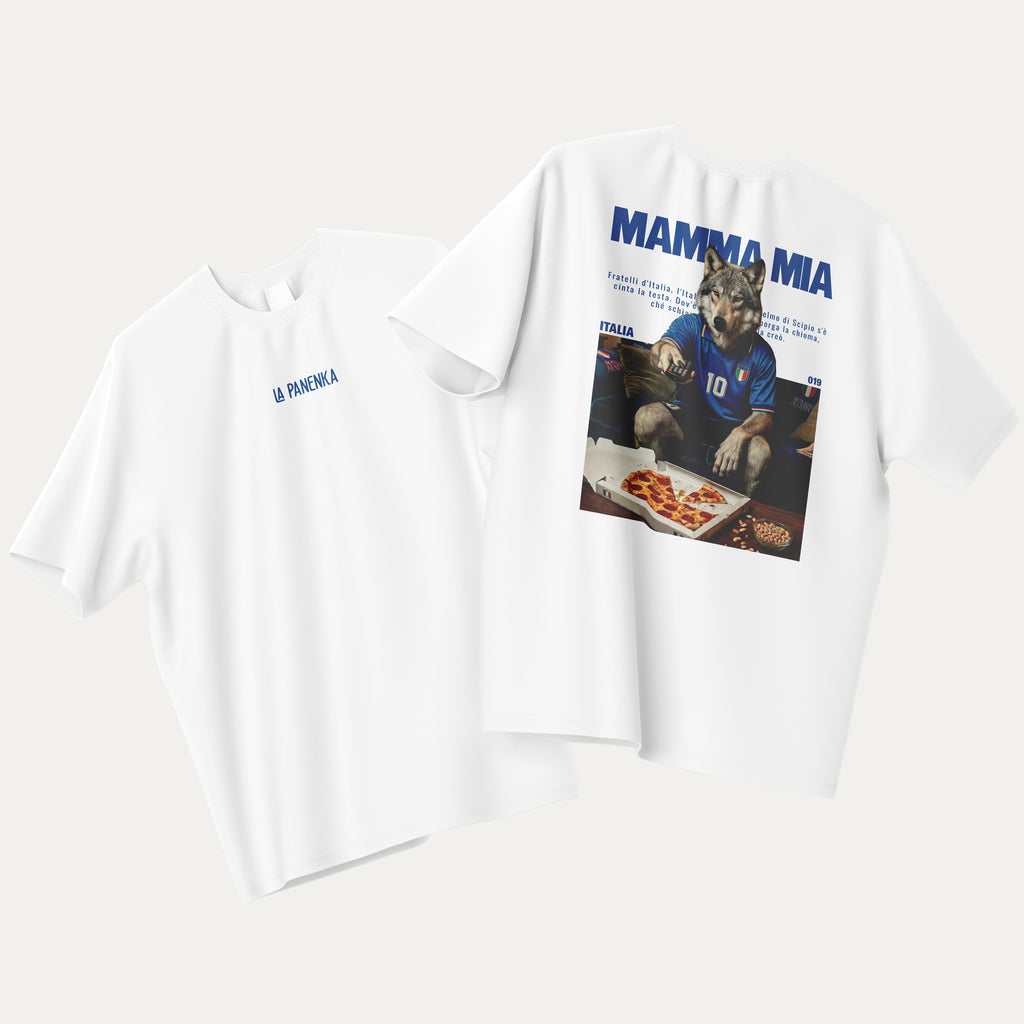 Mamma Mia - T-Shirt Blanc ITALIE