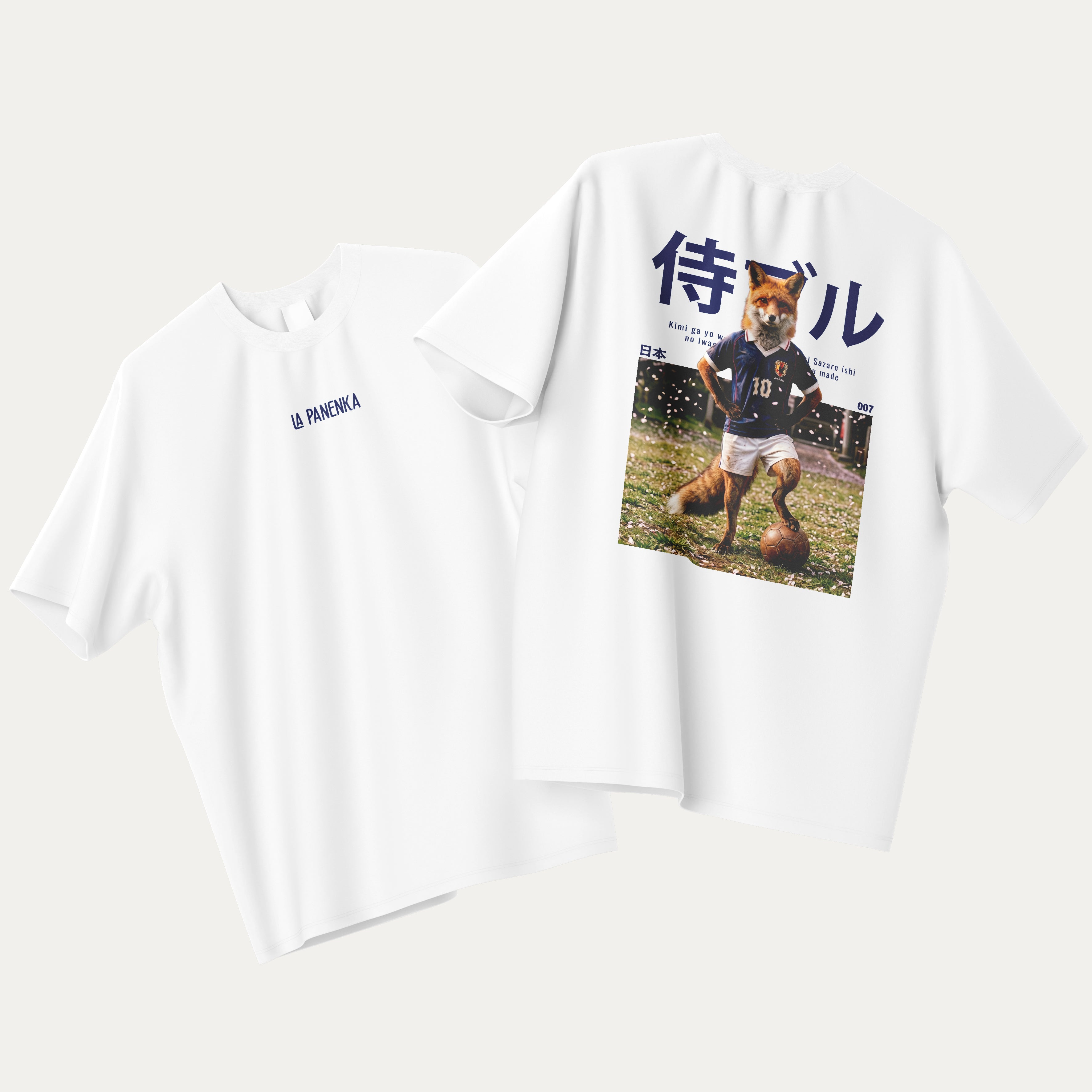 侍ブル - T-Shirt Blanc JAPON