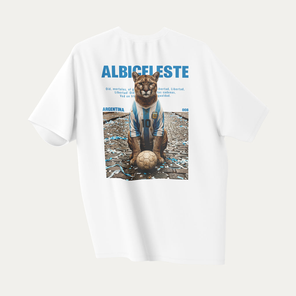Albiceleste - T-Shirt Blanc ARGENTINE