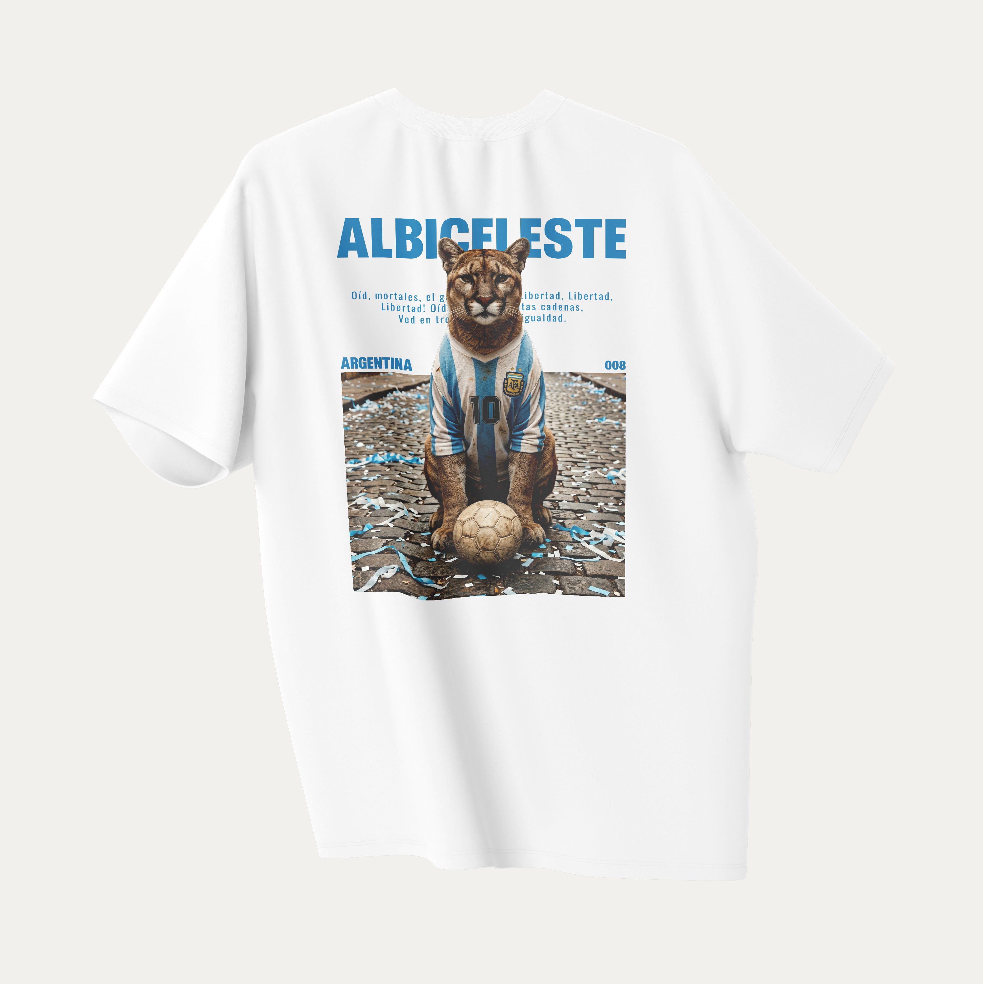 Albiceleste - T-Shirt Blanc ARGENTINE