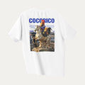 Cocorico Fierte - T-Shirt Blanc FRANCE