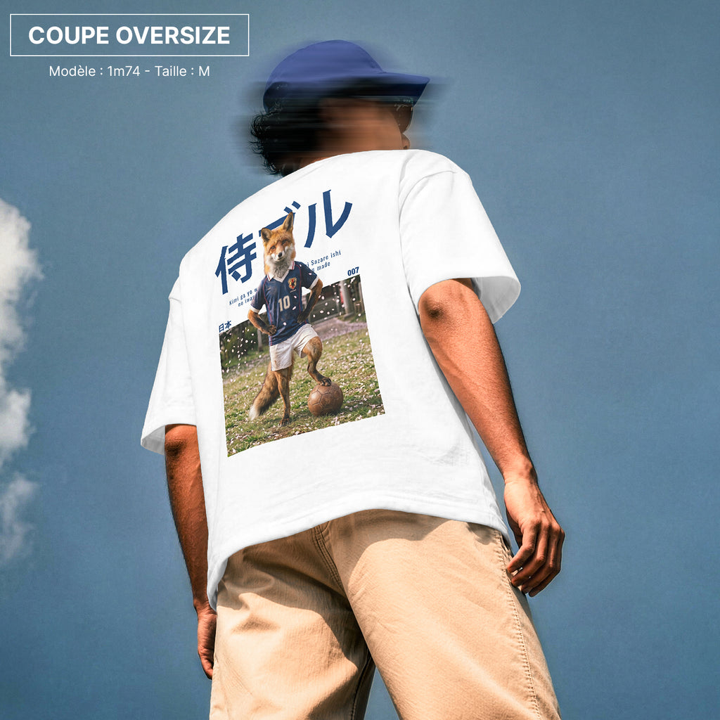侍ブル - T-Shirt Blanc JAPON